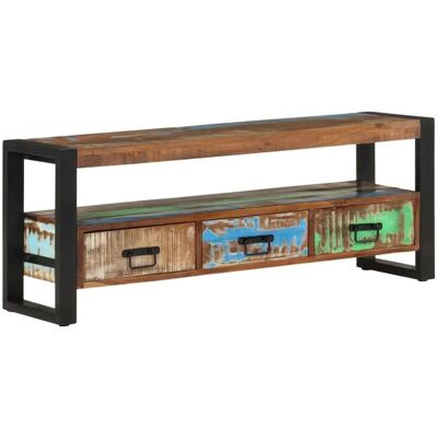 vidaXL Solid Acacia Wood TV Cabinet - Reclaimed Wood TV Stand vidaXL Solid Acacia Wood TV Cabinet - Reclaimed Wood TV Stand