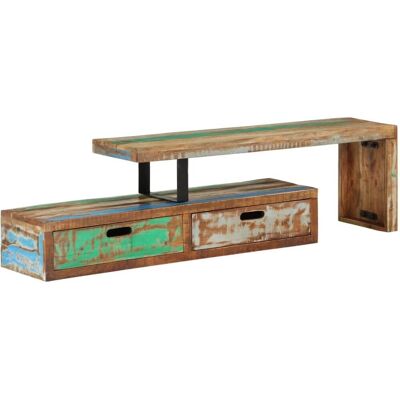 vidaXL Massief Akazie Houten TV-Meubel - Woonkamer Sideboard - TV Eenheid - Zijkast vidaXL Massief Akazie Houten TV-Meubel - Woonkamer Sideboard - TV Eenheid - Zijkast