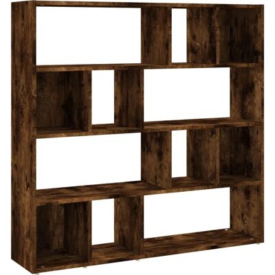 vidaXL Bücherregal - Räuchereiche - Raumteiler vidaXL Bücherregal - Räuchereiche - Raumteiler