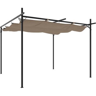 Maisonchic Pergola - Reträcktäck taupe 295x292x230cm - Pergola Maisonchic Pergola - Reträcktäck taupe 295x292x230cm - Pergola