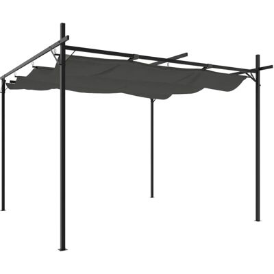 vidaXL Pergola avec Toit Rétractable - Pergola vidaXL Pergola avec Toit Rétractable - Pergola