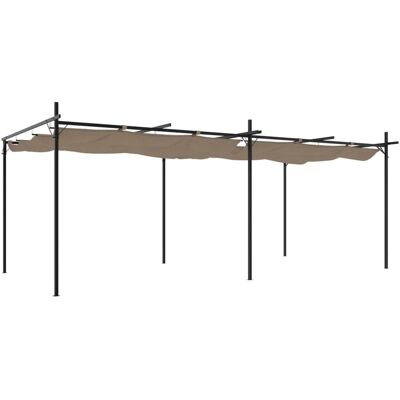 Maisonchic Taupe Pergola - Rozkładany Shade do Użytku na Zewnątrz Maisonchic Taupe Pergola - Rozkładany Shade do Użytku na Zewnątrz