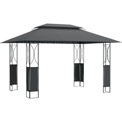 vidaXL Stalowy Pavilion Ogrodowy 400x300x270 cm - Zadaszenie na zewnątrz vidaXL Stalowy Pavilion Ogrodowy 400x300x270 cm - Zadaszenie na zewnątrz