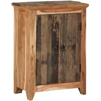 vidaXL - Sivupöytä 55x33x75 cm - Massiivinen akatiavanhioitu ja kierrätetty vidaXL - Sivupöytä 55x33x75 cm - Massiivinen akatiavanhioitu ja kierrätetty