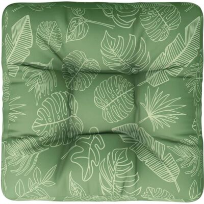 vidaXL Coussin pour Palettes Motif Feuilles 50x50x12 cm - Coussin pour Palettes - Publicité vidaXL Coussin pour Palettes Motif Feuilles 50x50x12 cm - Coussin pour Palettes - Publicité