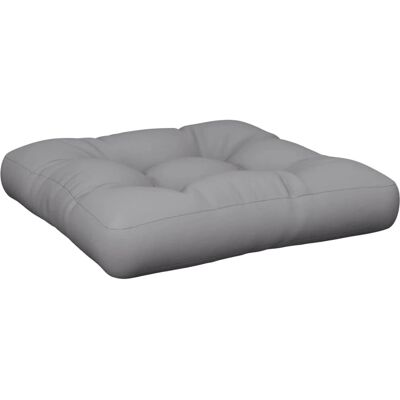 vidaXL Palettenkissen Grau 60x60x12 cm Stoff - Pallet Cushion vidaXL Palettenkissen Grau 60x60x12 cm Stoff - Pallet Cushion