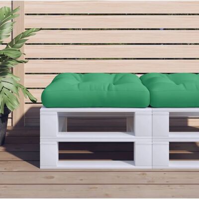 vidaXL Palettenkissen - Grün - 60x60x12 cm - Innen/Außen vidaXL Palettenkissen - Grün - 60x60x12 cm - Innen/Außen