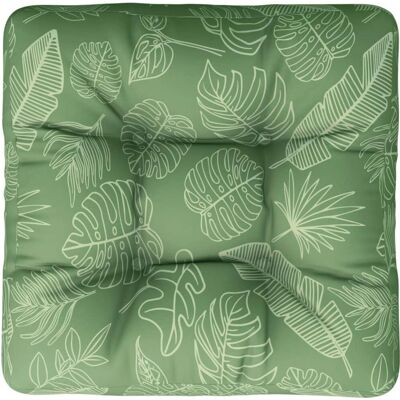 coussin pour palette vidaXL - 60x60x12 cm - Motif feuilles - Publicité coussin pour palette vidaXL - 60x60x12 cm - Motif feuilles - Publicité