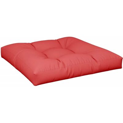 vidaXL Palettenkissen - Rot 80x80x12cm - Innen & Außen vidaXL Palettenkissen - Rot 80x80x12cm - Innen & Außen