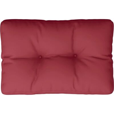 vidaXL - Palettenkissen - Weinrot - 50x40x12 cm - Stoff vidaXL - Palettenkissen - Weinrot - 50x40x12 cm - Stoff