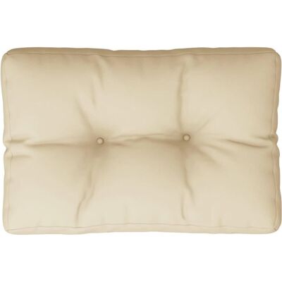 vidaXL Palettenkissen Beige 60 x 40 x 12 cm Stoff vidaXL Palettenkissen Beige 60 x 40 x 12 cm Stoff