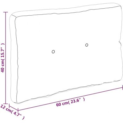 vidaXL Pallet Cushion - Grün - 60x40x12 cm - Innen- und Außenbereich vidaXL Pallet Cushion - Grün - 60x40x12 cm - Innen- und Außenbereich