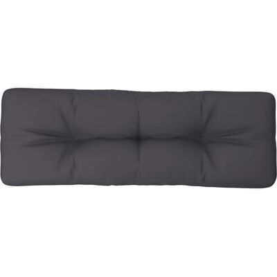 Coussin pour palette gris anthracite 120x40x12 cm Tissu - Pallet Cushion - Publicité Coussin pour palette gris anthracite 120x40x12 cm Tissu - Pallet Cushion - Publicité