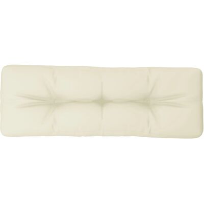 vidaXL Coussin de Palette Crème 120x40x12 cm Tissu - Pallet Cushion - Publicité vidaXL Coussin de Palette Crème 120x40x12 cm Tissu - Pallet Cushion - Publicité