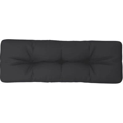vidaXL Coussin Palette Noir 120x40x12 cm Tissu - Pallet Cushion - Publicité vidaXL Coussin Palette Noir 120x40x12 cm Tissu - Pallet Cushion - Publicité
