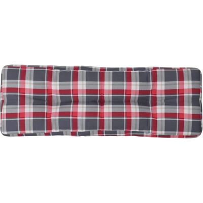 vidaXL Palettenkissen - Rotkari Muster 120x40x12 cm - Für draußen & drinnen vidaXL Palettenkissen - Rotkari Muster 120x40x12 cm - Für draußen & drinnen
