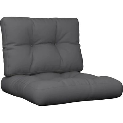 vidaXL Palettensitzkissen 2 Stück Anthrazit Stoff 60 x 60 x 12 cm - Pallet cushion vidaXL Palettensitzkissen 2 Stück Anthrazit Stoff 60 x 60 x 12 cm - Pallet cushion