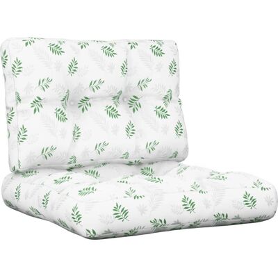 vidaXL Coussin Palette - Tissu Imprimé Feuilles Vert - Décoration Extérieure - Publicité vidaXL Coussin Palette - Tissu Imprimé Feuilles Vert - Décoration Extérieure - Publicité