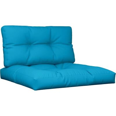 vidaXL Palettenkissen - Blauer Stoff - 80 x 80 x 12 cm - Pallet Cushion vidaXL Palettenkissen - Blauer Stoff - 80 x 80 x 12 cm - Pallet Cushion