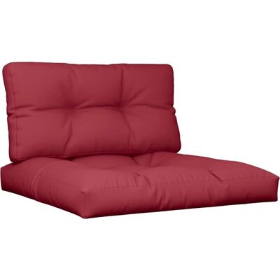 vidaXL Palettenkissen 2 st. Burgund Stoff Rot 80 x 80 x 12 cm - Pallet Cushion vidaXL Palettenkissen 2 st. Burgund Stoff Rot 80 x 80 x 12 cm - Pallet Cushion