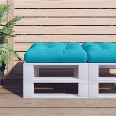 vidaXL Pallet Polster - Türkis - 60x61,5x10 cm - Gartenmöbel vidaXL Pallet Polster - Türkis - 60x61,5x10 cm - Gartenmöbel