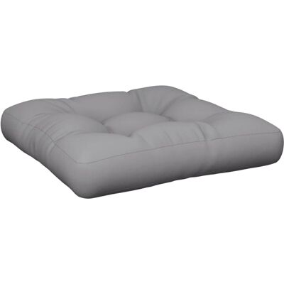 vidaXL Grijze Palletkussen 58x58x10 cm Stof - Palletkussen vidaXL Grijze Palletkussen 58x58x10 cm Stof - Palletkussen