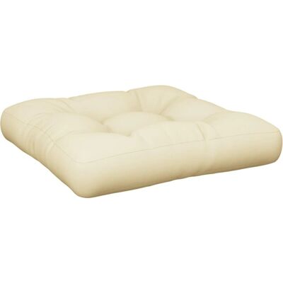vidaXL Palettenkissen - Creme 58x58x10cm Stoff - Paletttyp vidaXL Palettenkissen - Creme 58x58x10cm Stoff - Paletttyp