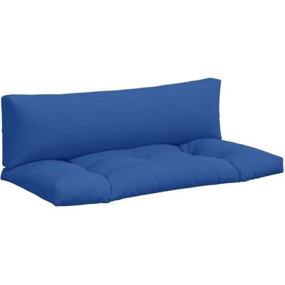 vidaXL Palettkissen 2 Stück. Blau Stoff - Pallet Cushion vidaXL Palettkissen 2 Stück. Blau Stoff - Pallet Cushion