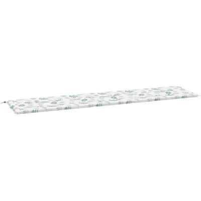 vidaXL Gartenbankkissen Blattmuster 200x50x3 cm - Gartenbank vidaXL Gartenbankkissen Blattmuster 200x50x3 cm - Gartenbank