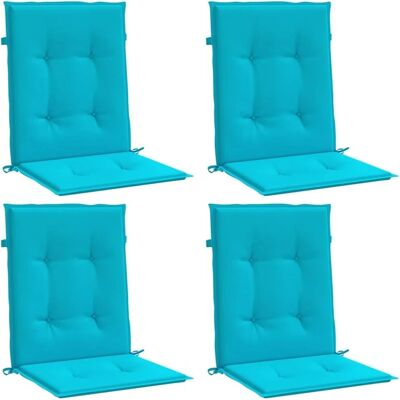 vidaXL Niskatyynyt z niskim oparciem - 4 szt. turkusowa tkanina 100 x 50 x 4 cm vidaXL Niskatyynyt z niskim oparciem - 4 szt. turkusowa tkanina 100 x 50 x 4 cm