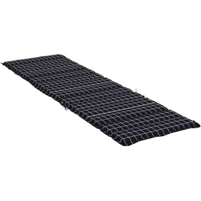 Cuscino vidaXL - Motivo a Quadri Nero - Cuscini per Lettini Cuscino vidaXL - Motivo a Quadri Nero - Cuscini per Lettini