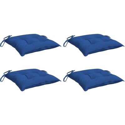 vidaXL Stoelkussen - 4 stuks Blauw 40x40x7 cm Oxford stof vidaXL Stoelkussen - 4 stuks Blauw 40x40x7 cm Oxford stof