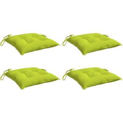 vidaXL Poduszka na krzesło - Jasnozielona - 40x40x7 cm - Do użytku wewnętrznego i zewnętrznego vidaXL Poduszka na krzesło - Jasnozielona - 40x40x7 cm - Do użytku wewnętrznego i zewnętrznego