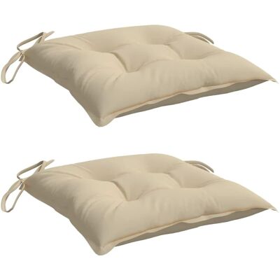 vidaXL Palettkissen - 2 Stück Beige - Für Außen & Innen vidaXL Palettkissen - 2 Stück Beige - Für Außen & Innen