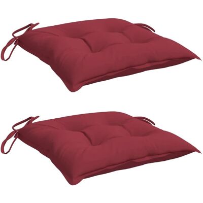 vidaXL Poduszka na paletę - 2 szt, wino czerwone, 50x50x7 cm, tkanina Oxford - Pallet cushion vidaXL Poduszka na paletę - 2 szt, wino czerwone, 50x50x7 cm, tkanina Oxford - Pallet cushion