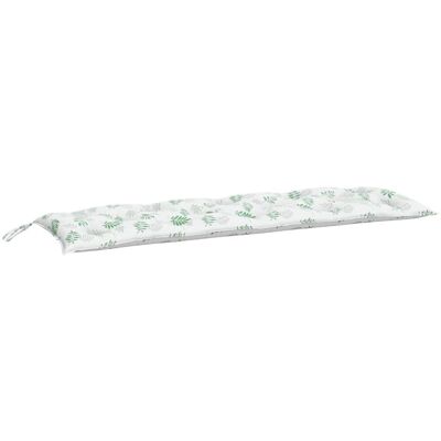 vidaXL Gartenbankkissen Blattmuster 150x50x7 cm - Gartenbank vidaXL Gartenbankkissen Blattmuster 150x50x7 cm - Gartenbank