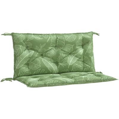 vidaXL Tuinbankkussens - Bladvorm - 2 stuks - 100x50x7 cm vidaXL Tuinbankkussens - Bladvorm - 2 stuks - 100x50x7 cm