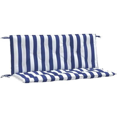 vidaXL Gartenbankkissen - Blau & Weiß Streifen - 120x50x7cm vidaXL Gartenbankkissen - Blau & Weiß Streifen - 120x50x7cm