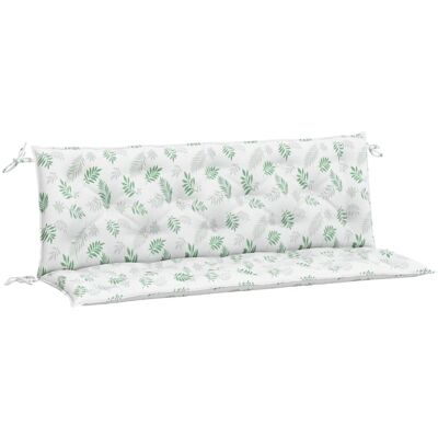 vidaXL Gartenbankkissen - Blattmuster - 150x50x7 cm vidaXL Gartenbankkissen - Blattmuster - 150x50x7 cm