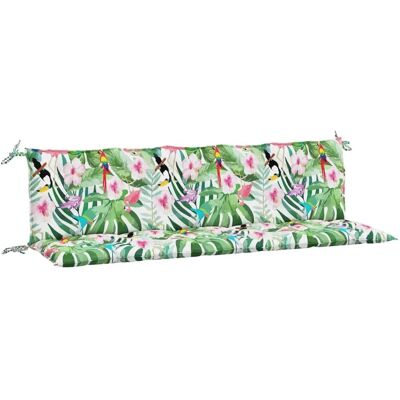 vidaXL Gartenbankkissen 2 Stück Multicolores Oxford Stoff - Gartenbankauflagen vidaXL Gartenbankkissen 2 Stück Multicolores Oxford Stoff - Gartenbankauflagen