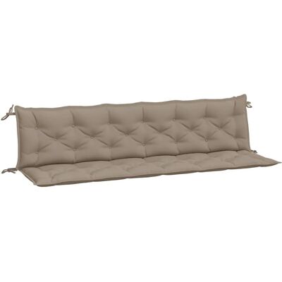 vidaXL Tuinbankkussens - Taupe - 200x50x7 cm - Tuinbankkussens vidaXL Tuinbankkussens - Taupe - 200x50x7 cm - Tuinbankkussens