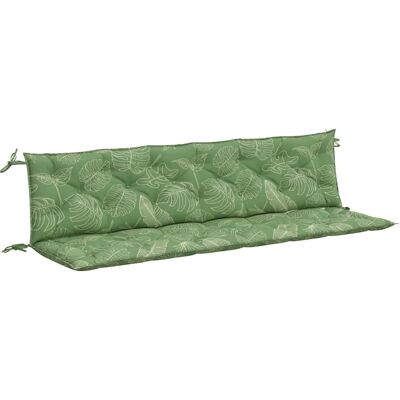 vidaXL Gartenbank-Auflagen - Blattmuster - 200x50x7 cm - Grün vidaXL Gartenbank-Auflagen - Blattmuster - 200x50x7 cm - Grün
