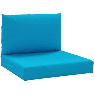 vidaXL Pallet kussen - Lichtblauw - Bank - 2 stuks - Pallet cushion vidaXL Pallet kussen - Lichtblauw - Bank - 2 stuks - Pallet cushion