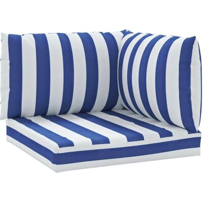 vidaXL Pallet Cushion - Blau & Weiß Streifen - Pallet Cushion vidaXL Pallet Cushion - Blau & Weiß Streifen - Pallet Cushion