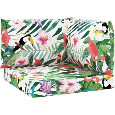 vidaXL Pallet Cushion 3 Stück Mehrfarbig Oxford Stoff - Pallet Cushion vidaXL Pallet Cushion 3 Stück Mehrfarbig Oxford Stoff - Pallet Cushion