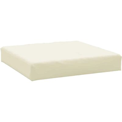 vidaXL Palettenkissen - Creme - 60x60x8 cm - Fußhocker vidaXL Palettenkissen - Creme - 60x60x8 cm - Fußhocker
