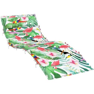 vidaXL - Sunbed Cushion Multicolor - 180x60x3 cm - Oxford Fabric - Sunbed Cushion vidaXL - Sunbed Cushion Multicolor - 180x60x3 cm - Oxford Fabric - Sunbed Cushion