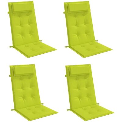 vidaXL Høje rygpuder - 4 stk Neon Grøn Oxford stof - Puder vidaXL Høje rygpuder - 4 stk Neon Grøn Oxford stof - Puder