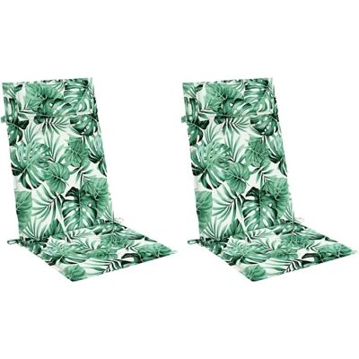 MAISONCHIC - Hochlehner Kissen - Blattmuster Oxford Stoff MAISONCHIC - Hochlehner Kissen - Blattmuster Oxford Stoff