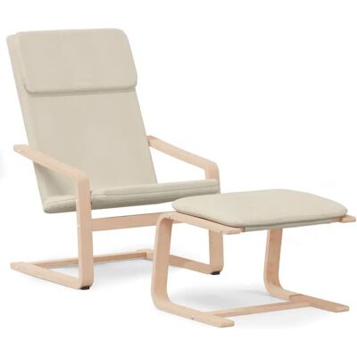 VidaXL Akzentstuhl mit Hocker - Bequemer Relaxsessel VidaXL Akzentstuhl mit Hocker - Bequemer Relaxsessel